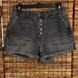 We The Free by Free People Charcoal Jean Shorts